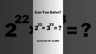 A Nice Olympiad Exponential Multiplication Problem #short #olympiad #mathematics #maths #exponents screenshot 3