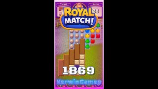 Royal Match Level 1869 - Super Hard Level - No Boosters Gameplay