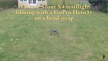 Gopro Hero 3+ head strap test flying a Walkera Scout x4 drone