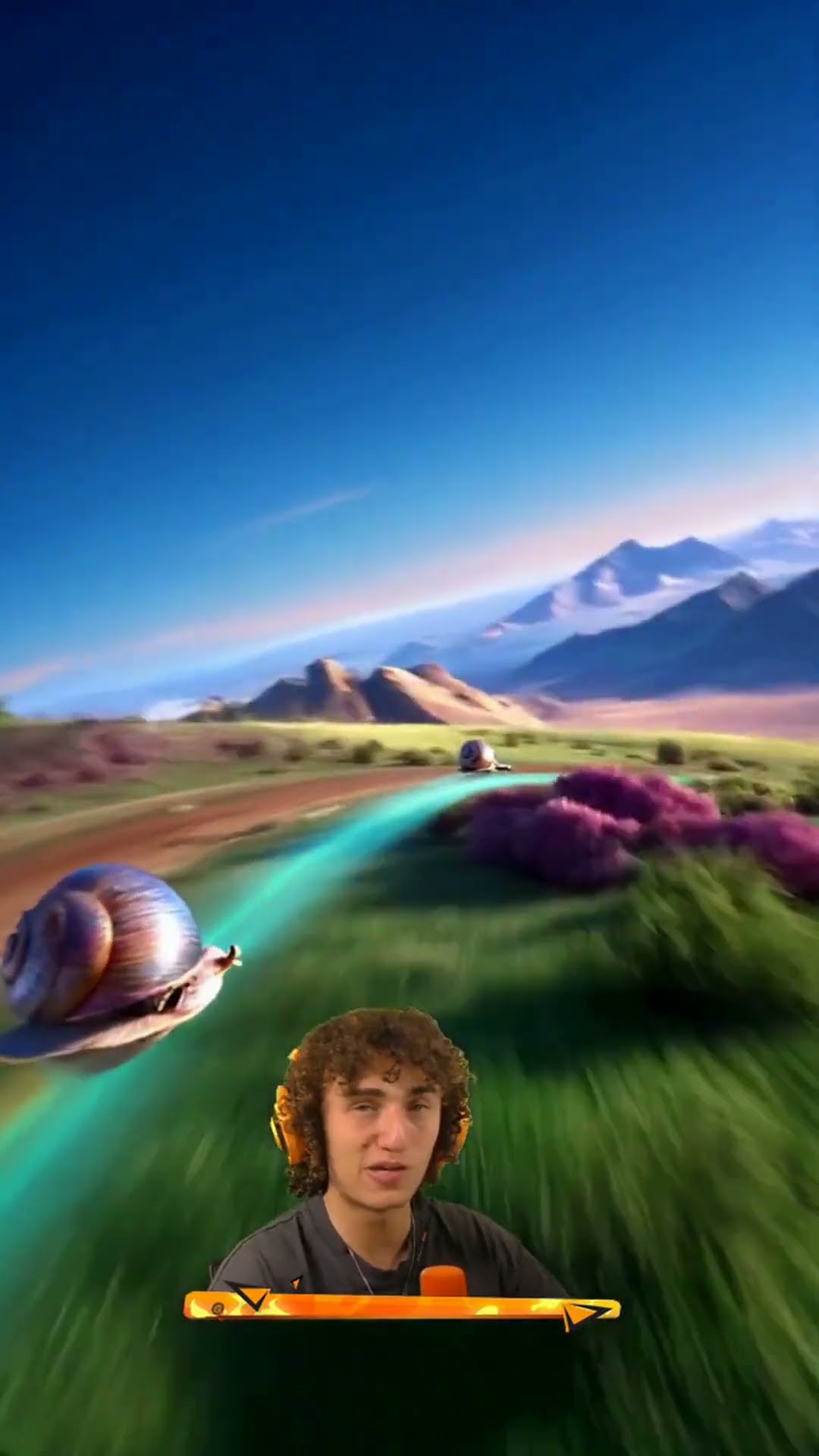 Super Speed SNAIL Flying in BEAUTIFUL Landscapes!
