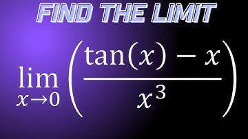 Limit of tanx-x/x^3 as x approaches 0