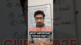 CUET 2025 Chemistry Important Topics Part 2| 19 May 2025 Analysis #cuetchemistry #cuet2025 #cuetpyqs