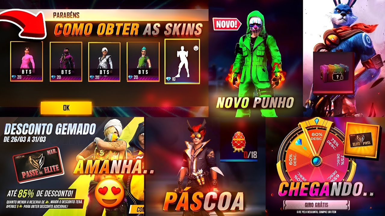 Free Fire: BTS cria skins; confira, free fire