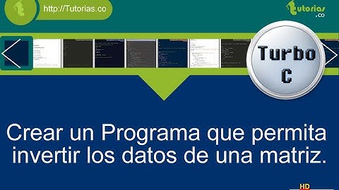 arrays – turbo C (invertir matriz cuadrada)