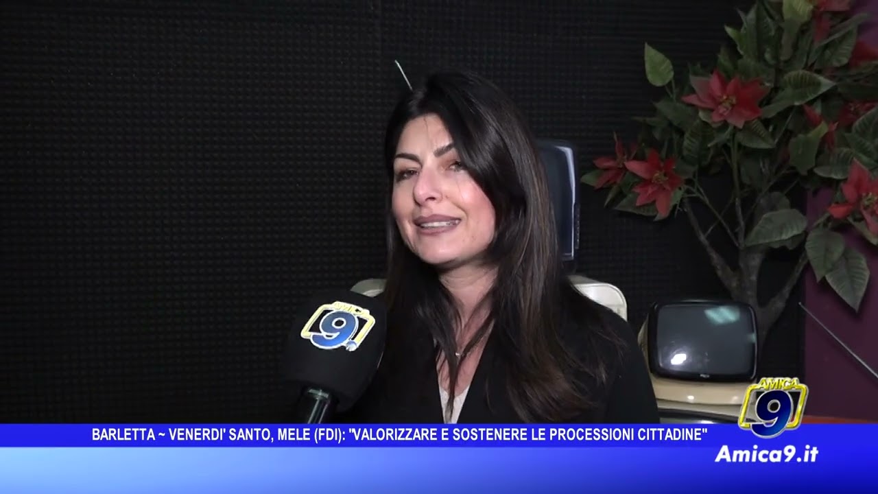 Barletta - Venerdì santo, Mele (FdI): 