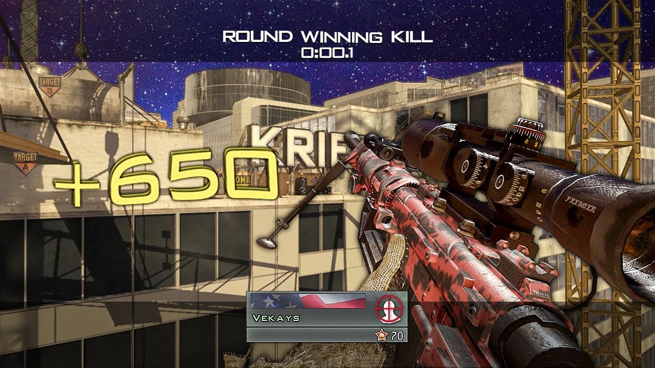 I SHOULD JOIN FAZE CLAN AFTER THIS INSANE MW2 CRANE SHOT! (MW2 SND Trickshotting) - YouTube