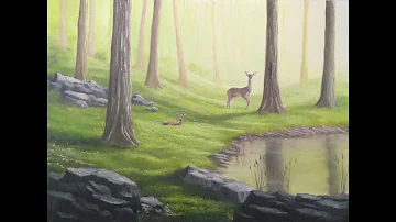 Forest Meadow- Oil Speed Painting