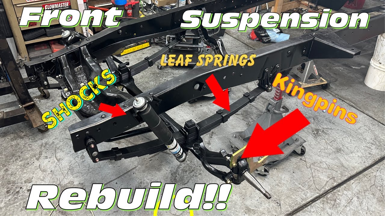 1953 GMC front Suspension rebuild, New Kingpins, Drag link, shocks and sway bar FAILS!! YouTube