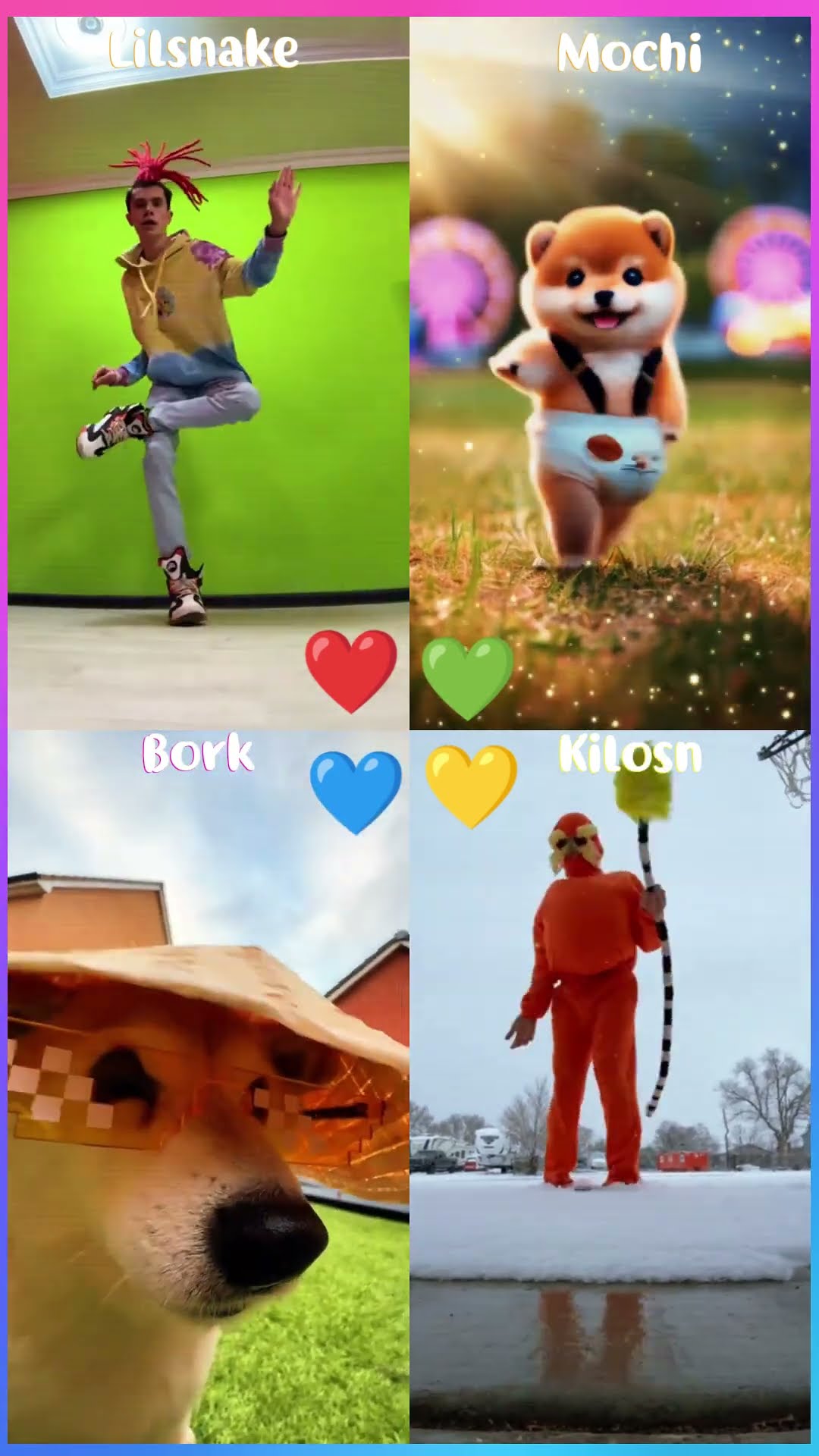 Lilsnake x Mochi x Bork x Kilosn #shorts #dance #tiktok