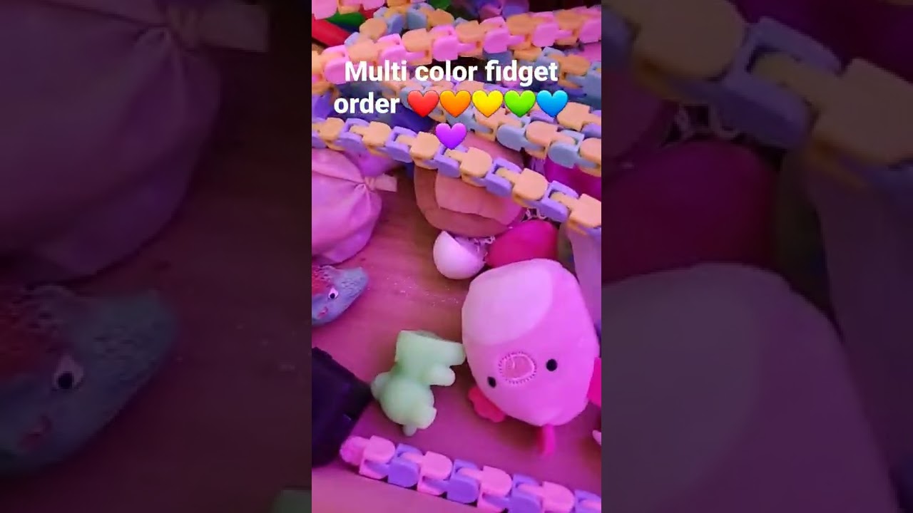 multi color fidget order ❤🧡💛💚💙💜