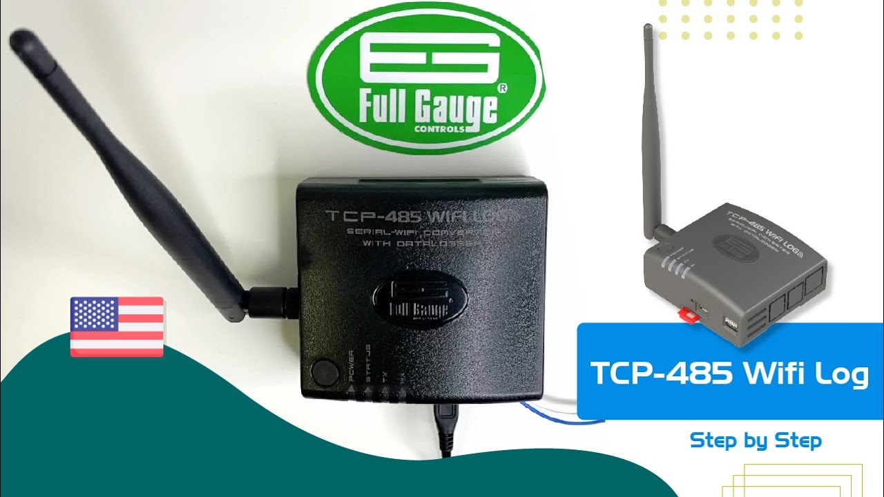 TCP-485 WiFi Log - tutorial step by step