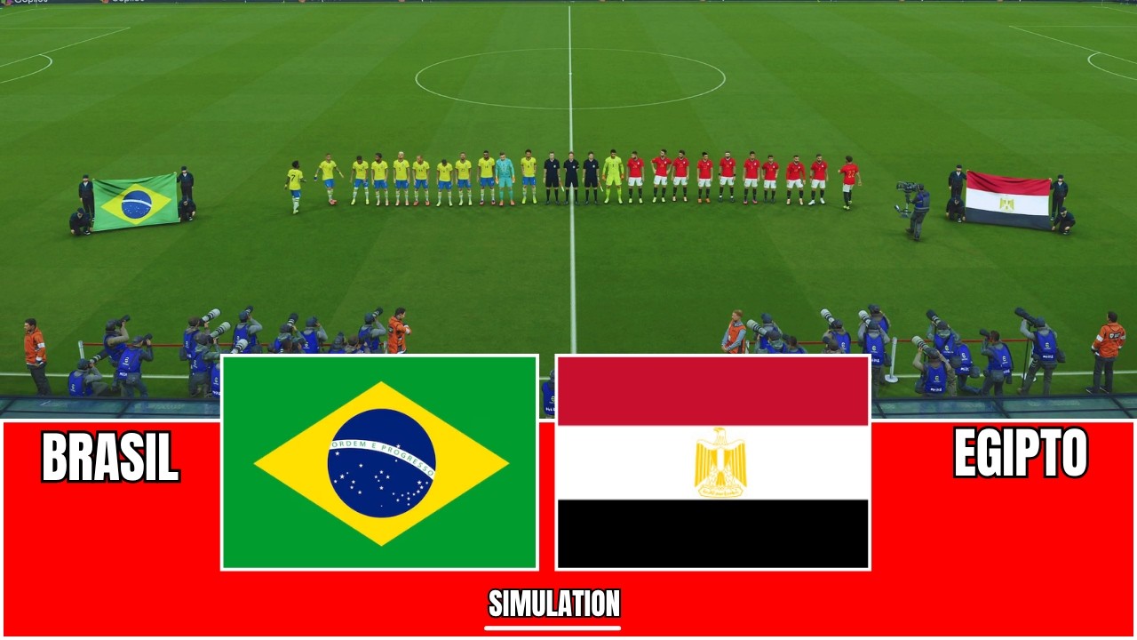 BRASIL vs EGIPTO - ¿CON EL JOGO BONITO? - Amistoso Internacional | match prediction simulation