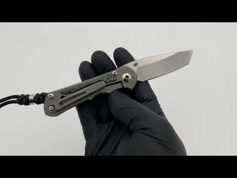 Chris Reeve Knives Small Inkosi - Teal Magnetic CarboTi - Tanto CPM MagnaCut - 2025 R1 Invitational