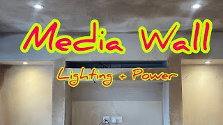 Installing Electrics To A Media Wall  Electricians Life UK