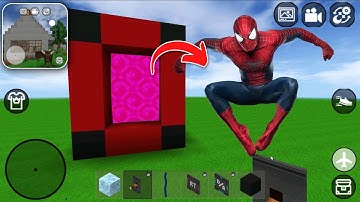 How to Make Portal to SPIDER MAN in MINI BLOCK CRAFT