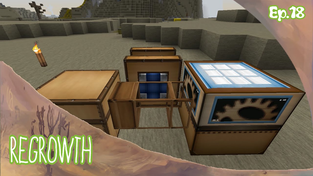 Minecraft Ita Regrowth Modpack Ep18 - Redstone Engine E Autocrafting