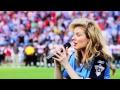 Emily West sings the National Anthem at the Titans game