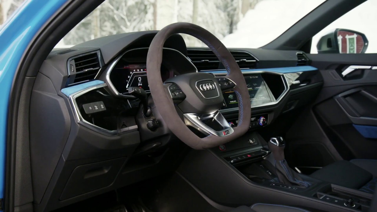 Audi RS Q3 Sportback Interior Design in Turbo Blue YouTube