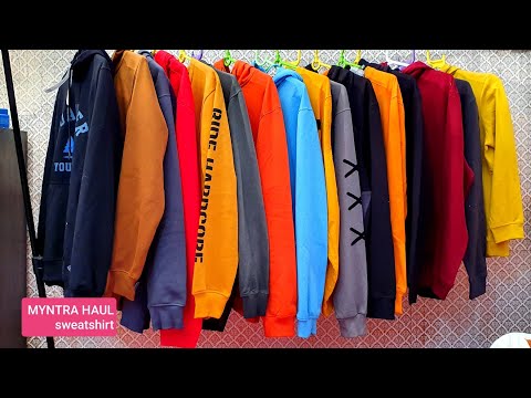MYNTRA sweatshirt huge shopping haul  | winter wear for men & women | RARA |