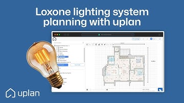 Loxone lighting system planning in uplan (2025)