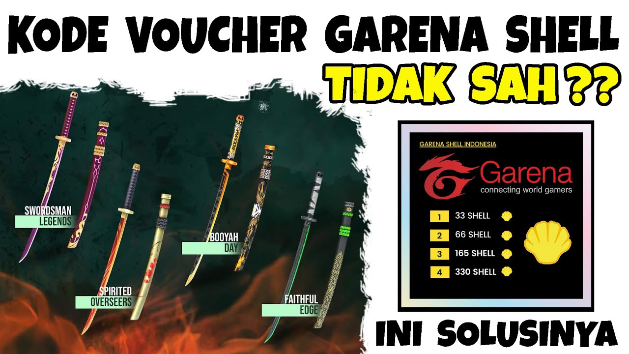 CARA MENGATASI VOUCHER GARENA SHELL TIDAK SAH