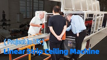 KINGREAL Linear Strip Ceiling Roll Forming Machine Case | How To Trial The Roll Forming Machine