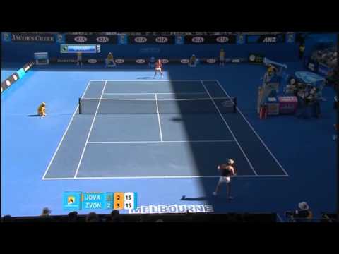 Vera Zvonareva vs. Bojana Jovanovski 2011 AO highl...