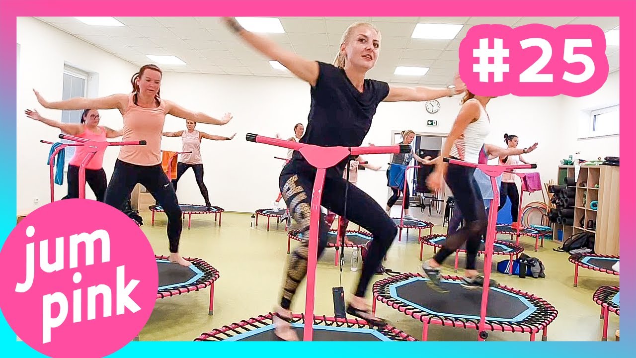 Jumpink 25 Jumping fitness class Rebound workout fitness on