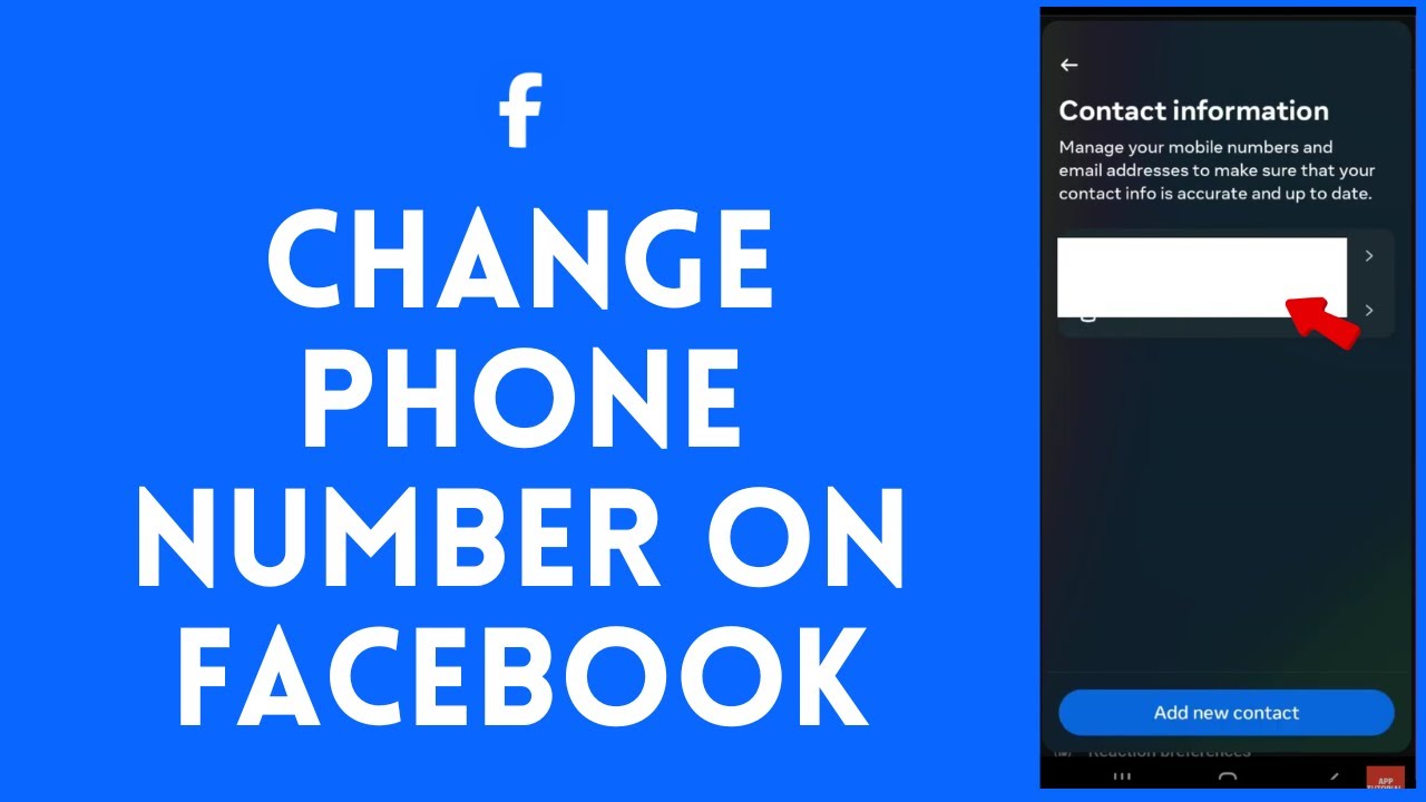 How to Change Phone Number on Facebook (2024) YouTube