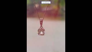 Natural white zircon pendant