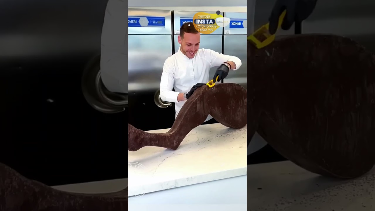 He Made a Dinosaur Out of Chocolate