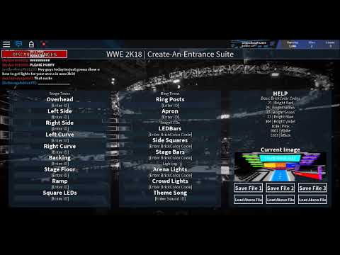 How To Set Lights In Wwe2k18 Roblox Youtube - roblox wwe 2k18 entrance codes