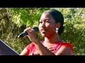 13-year-old Koumba singing the national anthem at the 2024 Star Spangled Spectacular Fireworks Show