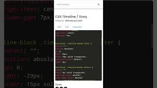 HTML / CSS Creative Timeline Design.https://code.bydev24.com/snippets/css-timeline-story#bydev24