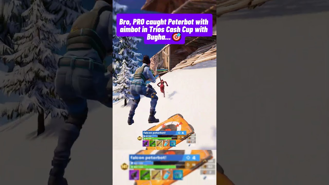 Bro PRO caught Peterbot with aimbot in Trio Cash Cup with Bugha🎯