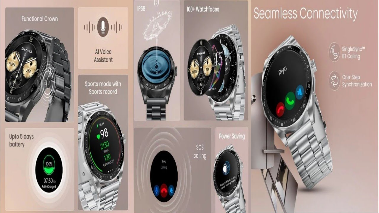 Fastrack New Radiant FX1 Luxury Metal Smart Watch with 3.6 cm AMOLED Display Unboxing & All Features