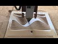 High speed MDF 3D Wall Panel engraving