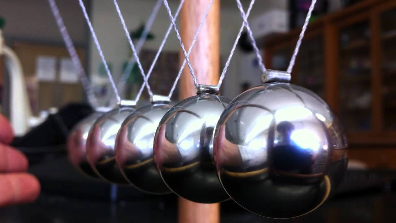 newtons cradle - YouTube