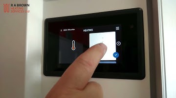 How to Adjust the Heating Temperature on a NIBE SMO S40 Controller   R A Brown Heating Services