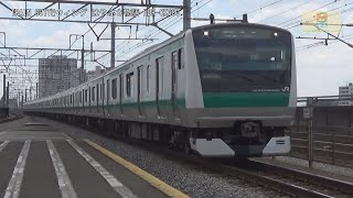 埼京線E233系7000番台ｶﾜ118編成JA22中浦和駅大宮方面【はやぶさ物語】CX680