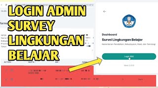 CARA LOGIN SURVEY LINGKUNGAN BELAJAR, CARA CETAK KARTU LOGIN