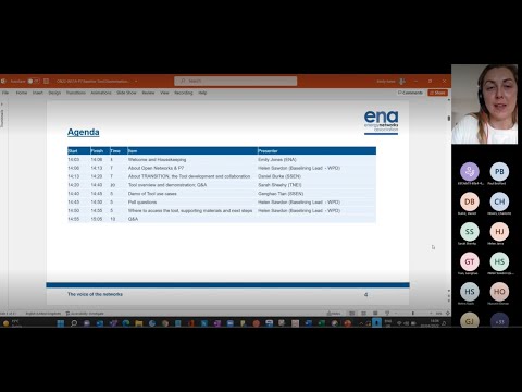ENA Open Networks Baselining Tool Webinar