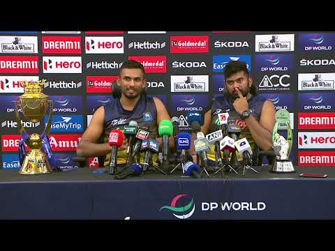 Dasun shanaka and bhanuka rajapaksa after winning the asia cup 2022 | press conference