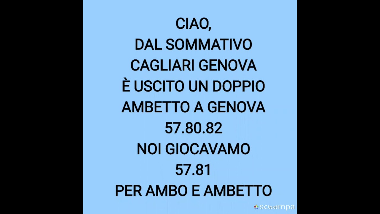 DOPPIO AMBETTO A GENOVA