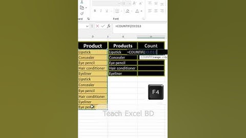 Countif function excel || Excel Tipe  (Bangla & Hindi) #countifs #unique #excel
