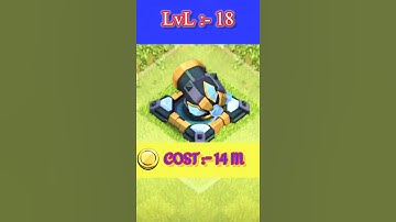 How Cannons looks at max👌😱😲|With Animation and Cost |Clash of Clans |#shorts #COCYT #cocshorts