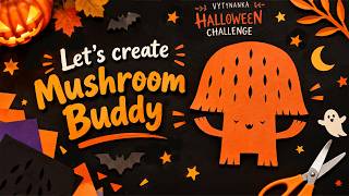 How to cutout Mushroom Buddy | Halloween Vytynanka Challenge with templates | Day 2
