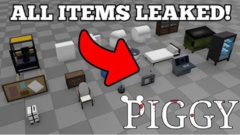 PIGGY *ALL* ITEMS LEAKED by MiniToon for BUILD MODE (ROBLOX)