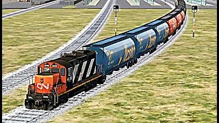 Train Sim - Mountain Pass Using EMD GP9 - Simulasi Kereta Api