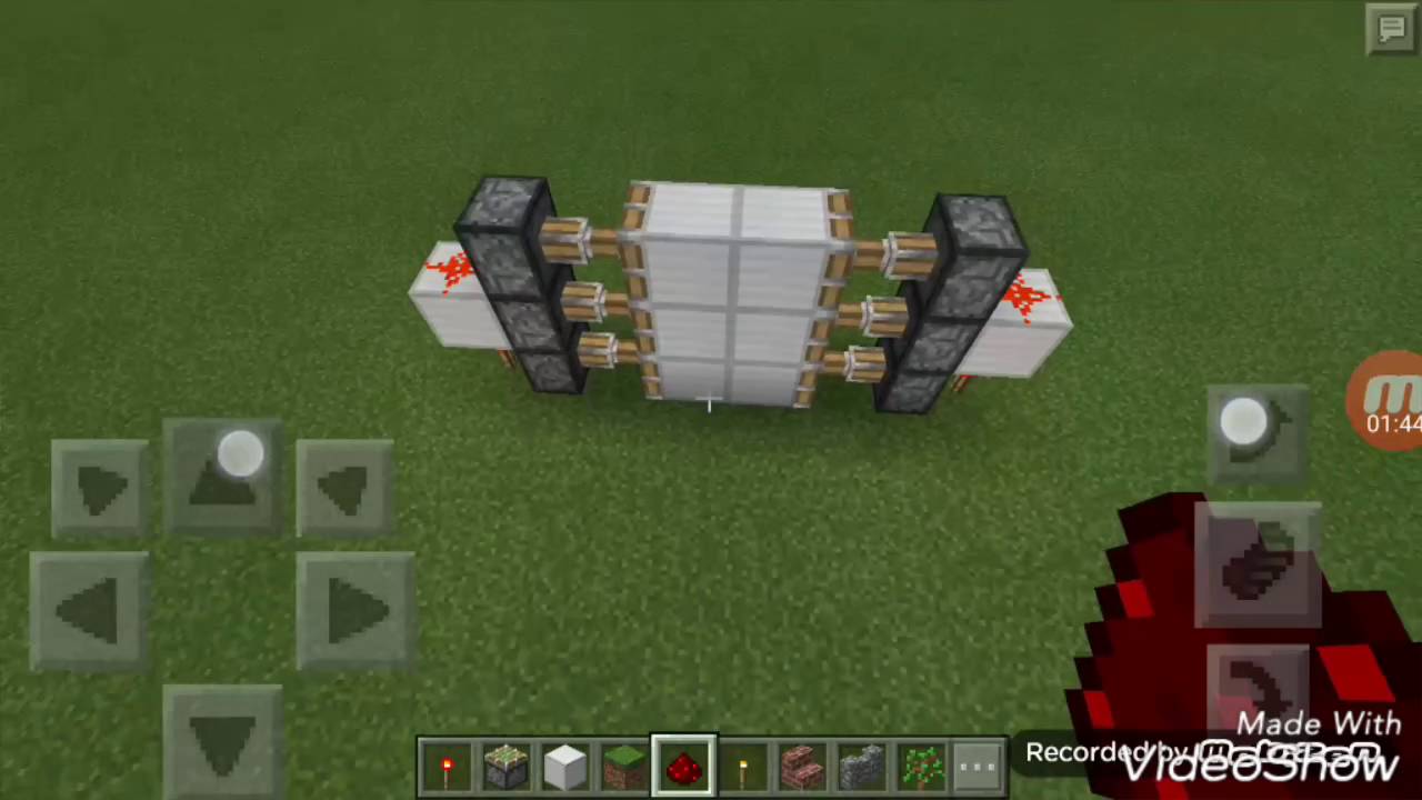 Minecraft Pe 紅石活塞門製作教學 Youtube